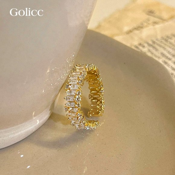 GOLICC Super Sparkling Zircon Ring - Picture 1 of 10